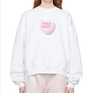 Alexander Wang Sweatshirt with Pink Graphic ‘Suga Baby’